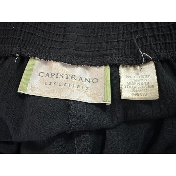 Capistrano Essentials Women's Plus Size Casual High Rise Pants Size 20 Pockets - Picture 2 of 3